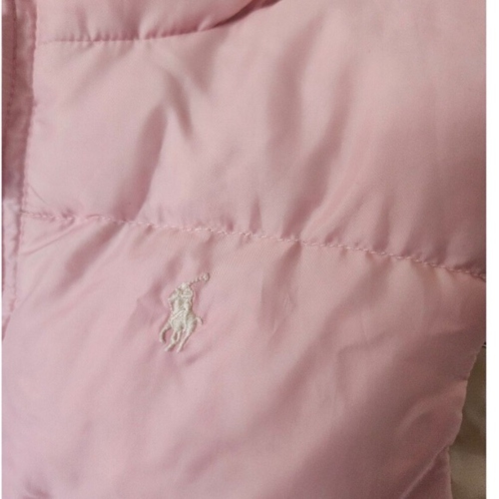 Ralph Lauren Down Reversible Baby Girl Vest - Picture 2 of 5